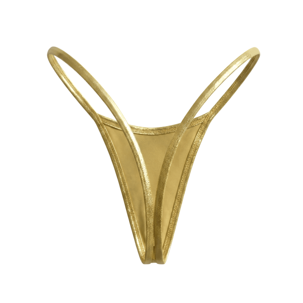 Quick Release G-String Bikini Set - Gold - GrlFriday Shop