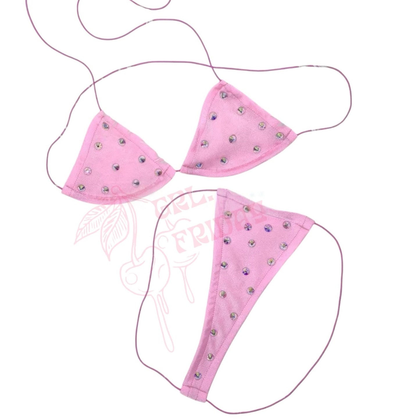 Rhinestoned Bling Microkini - 6 Colors - GrlFriday Shop