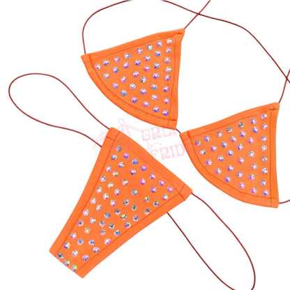 Rhinestoned Bling Microkini - 6 Colors - GrlFriday Shop