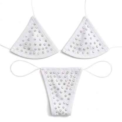 Rhinestoned Bling Microkini Set - 11 Colors - GrlFriday Shop