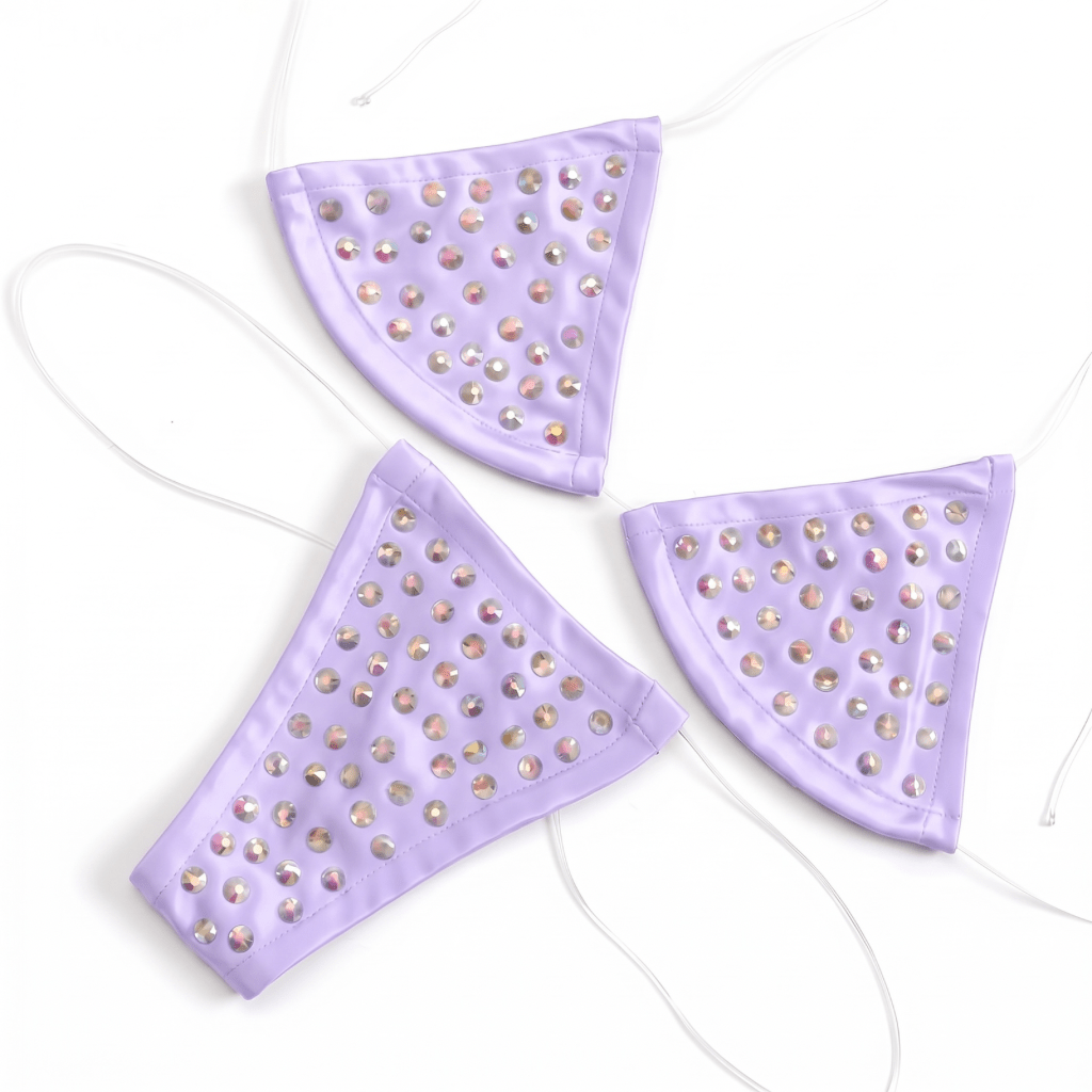 Rhinestoned Bling Microkini Set - 11 Colors - GrlFriday Shop