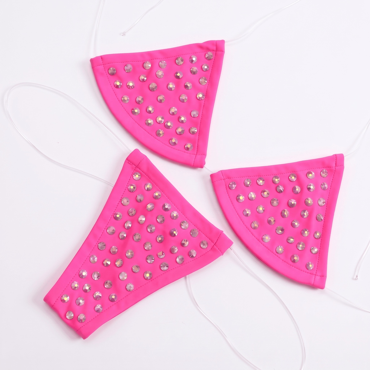 Rhinestoned Bling Microkini Set - 11 Colors - GrlFriday Shop