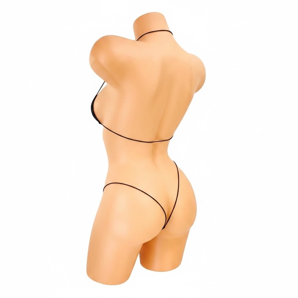 Rhinestoned Bling Microkini Set - Orange - GrlFriday Shop