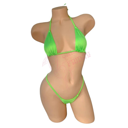 Slimer Green G String Thong Mini Tri - Kini Set - GrlFriday Shop