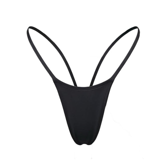 V - Back Thong - Black - GrlFriday Shop