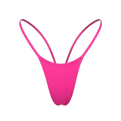 V - Back Thong - Hot Pink - GrlFriday Shop