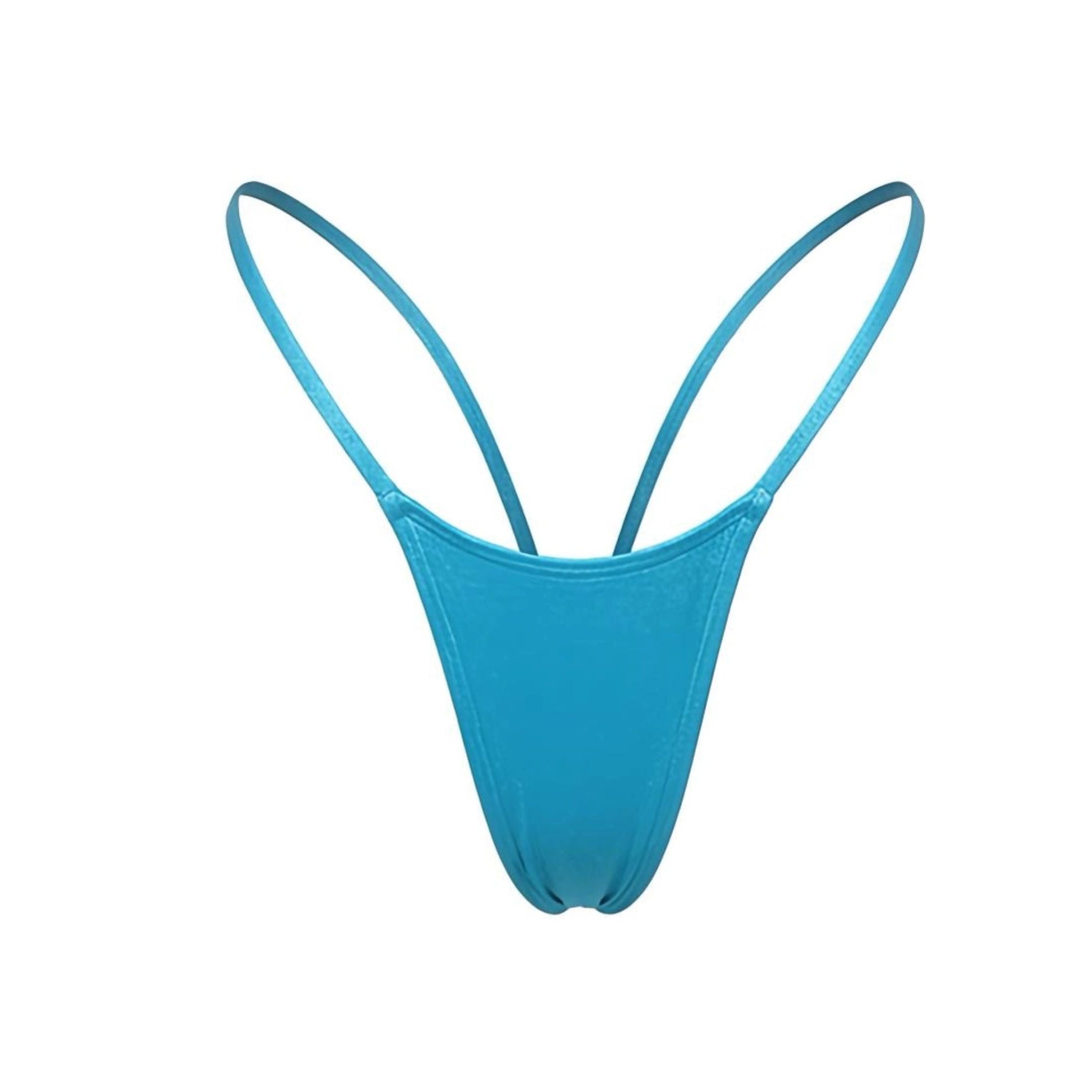V - Back Thong - Ocean Blue - GrlFriday Shop