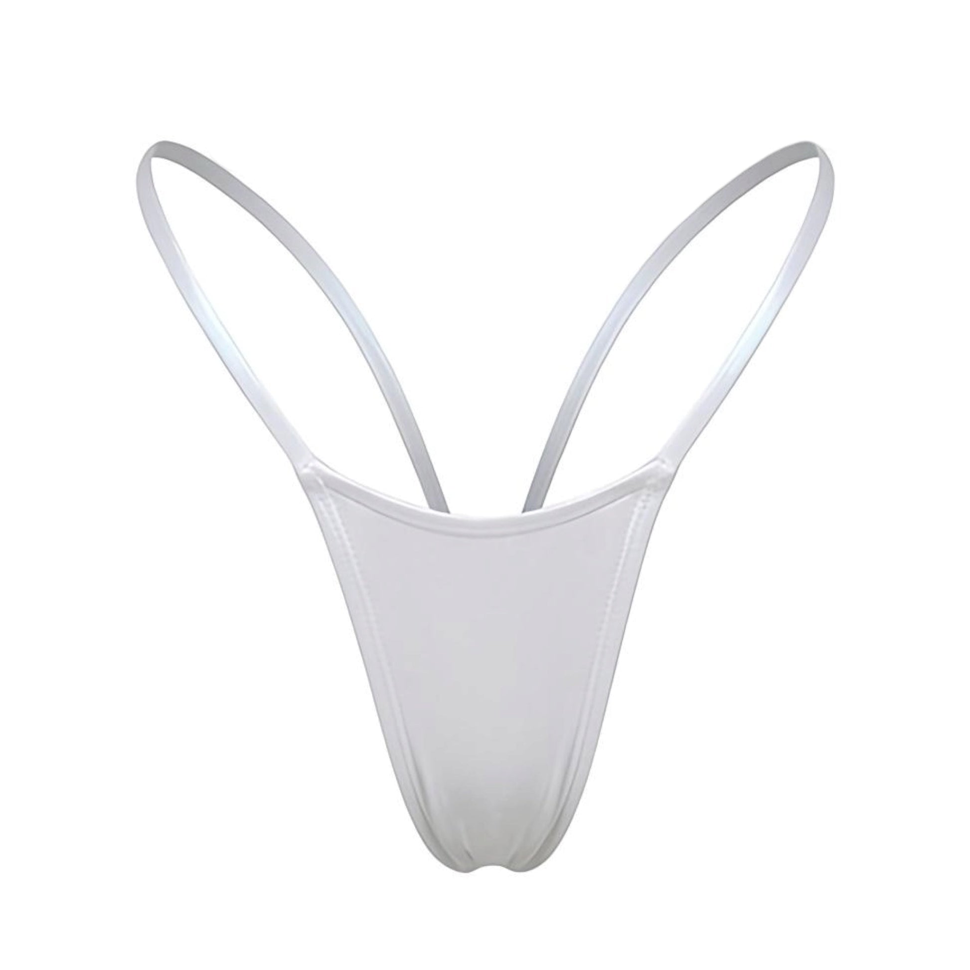 V - Back Thong - White - GrlFriday Shop