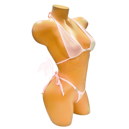 Velvet Bikini Set with Rhinestone Connectors - GrlFriday Shop