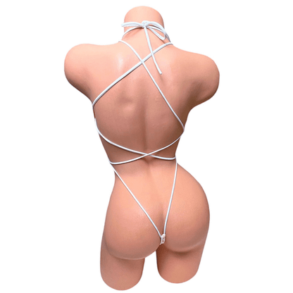 Vintage Deep Cut One Piece - Pink + White Gingham - GrlFriday Shop