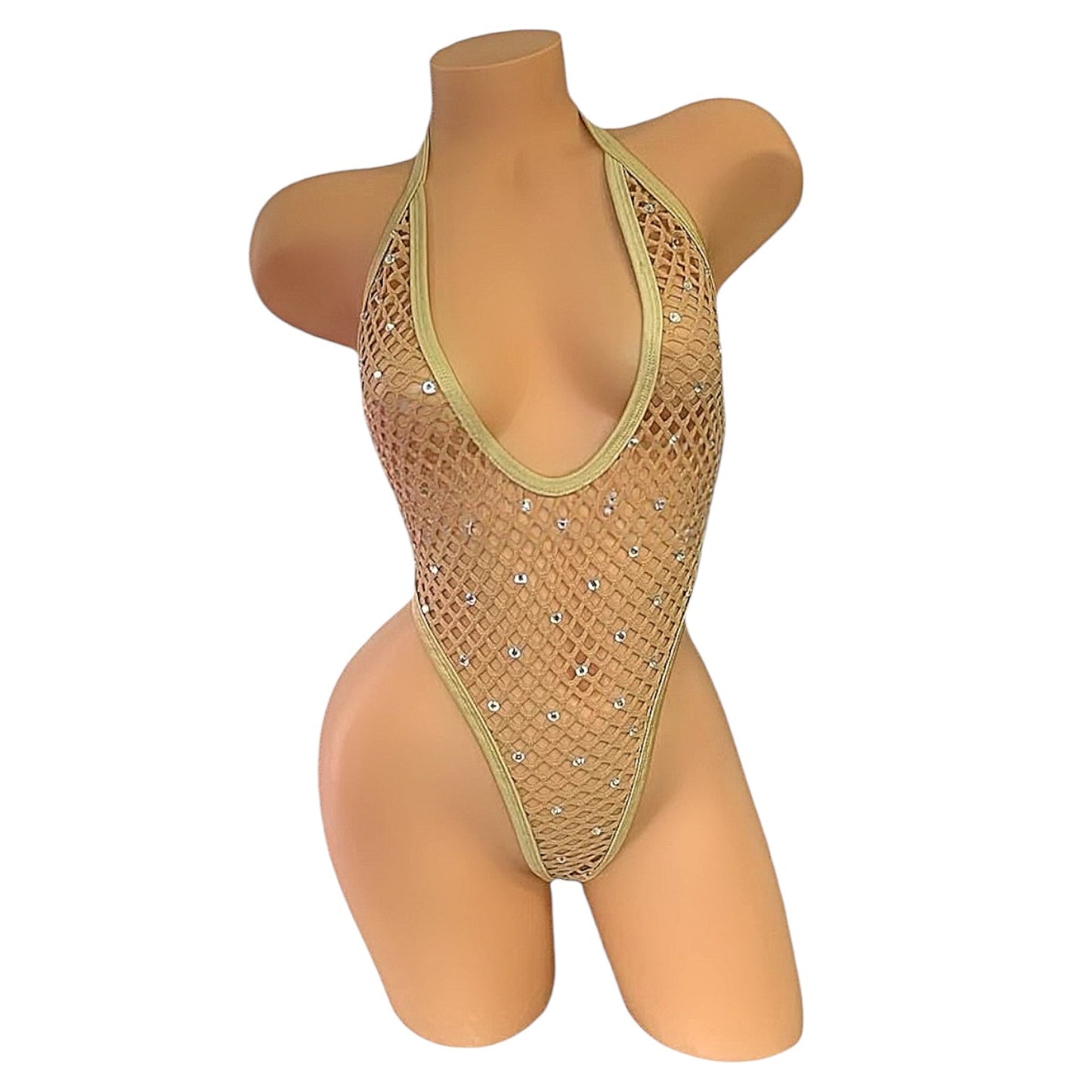 Vintage Deep Cut Thong Romper - Gilded Age - GrlFriday Shop